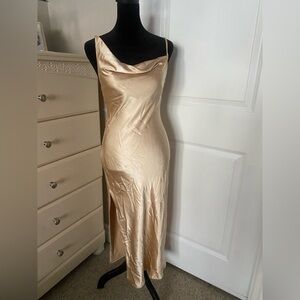 Elegant Cream Princess Polly Slip Dress | Size 4